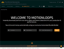 Tablet Screenshot of motionloops.com